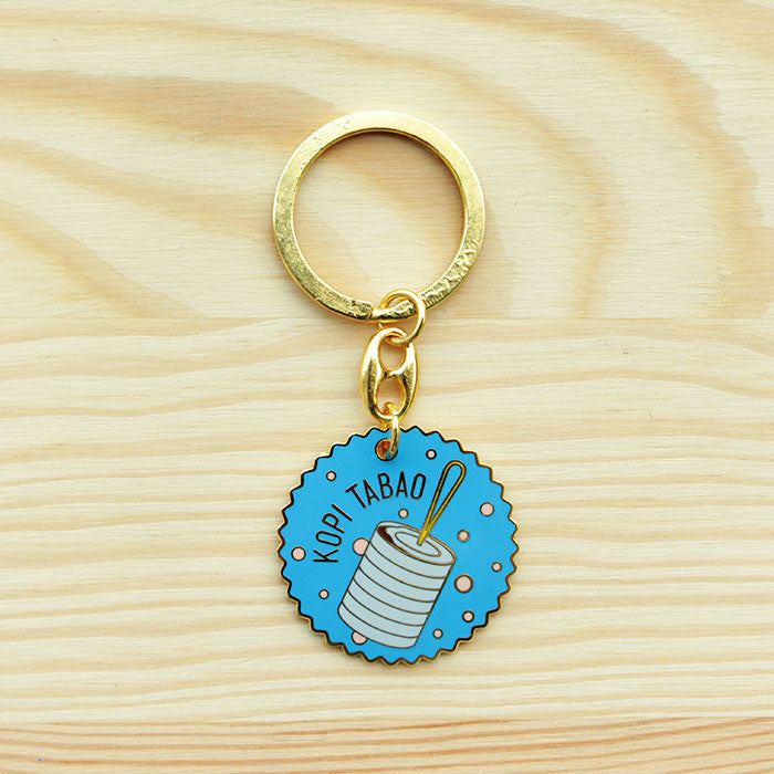 The Little Drom Store Kopitiam Keychain (2 Designs) - Pupsik Singapore