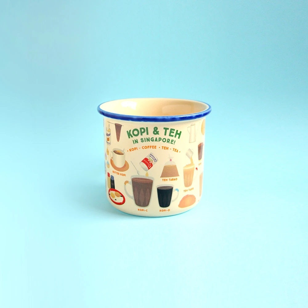 The Little Drom Store Bamboo Fibre Mug (4 Designs) - Pupsik Singapore