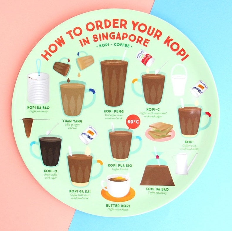 The Little Drom Store Melamine Plate (10 inch) (12 Designs) - Pupsik Singapore