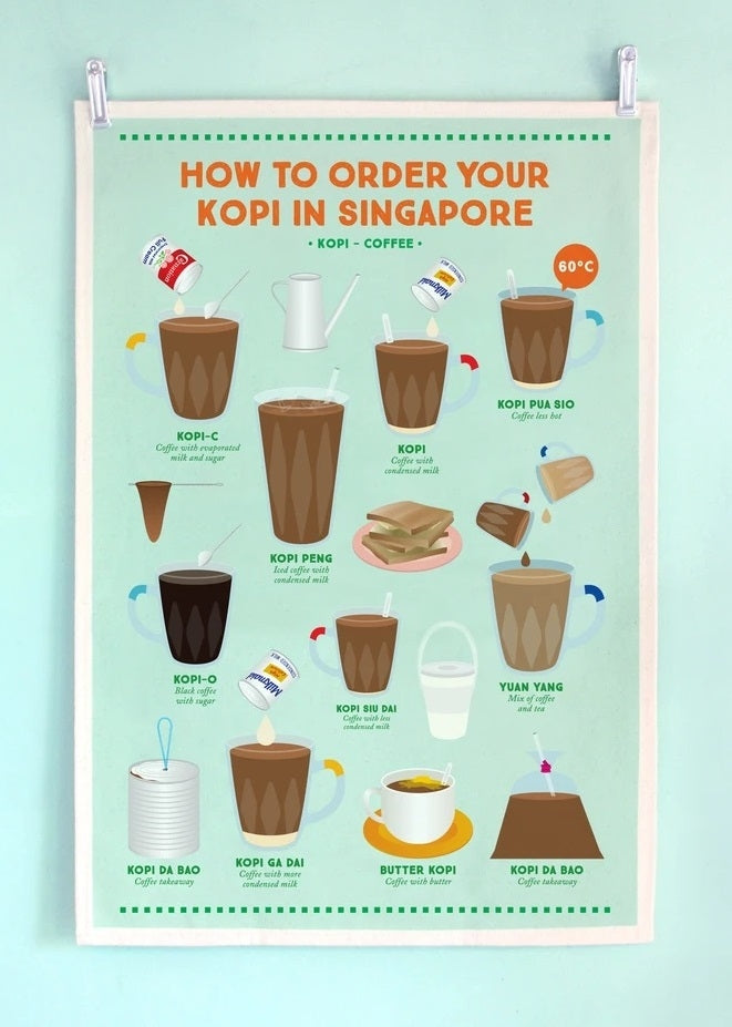 The Little Drom Store Tea Towel (4 Designs)