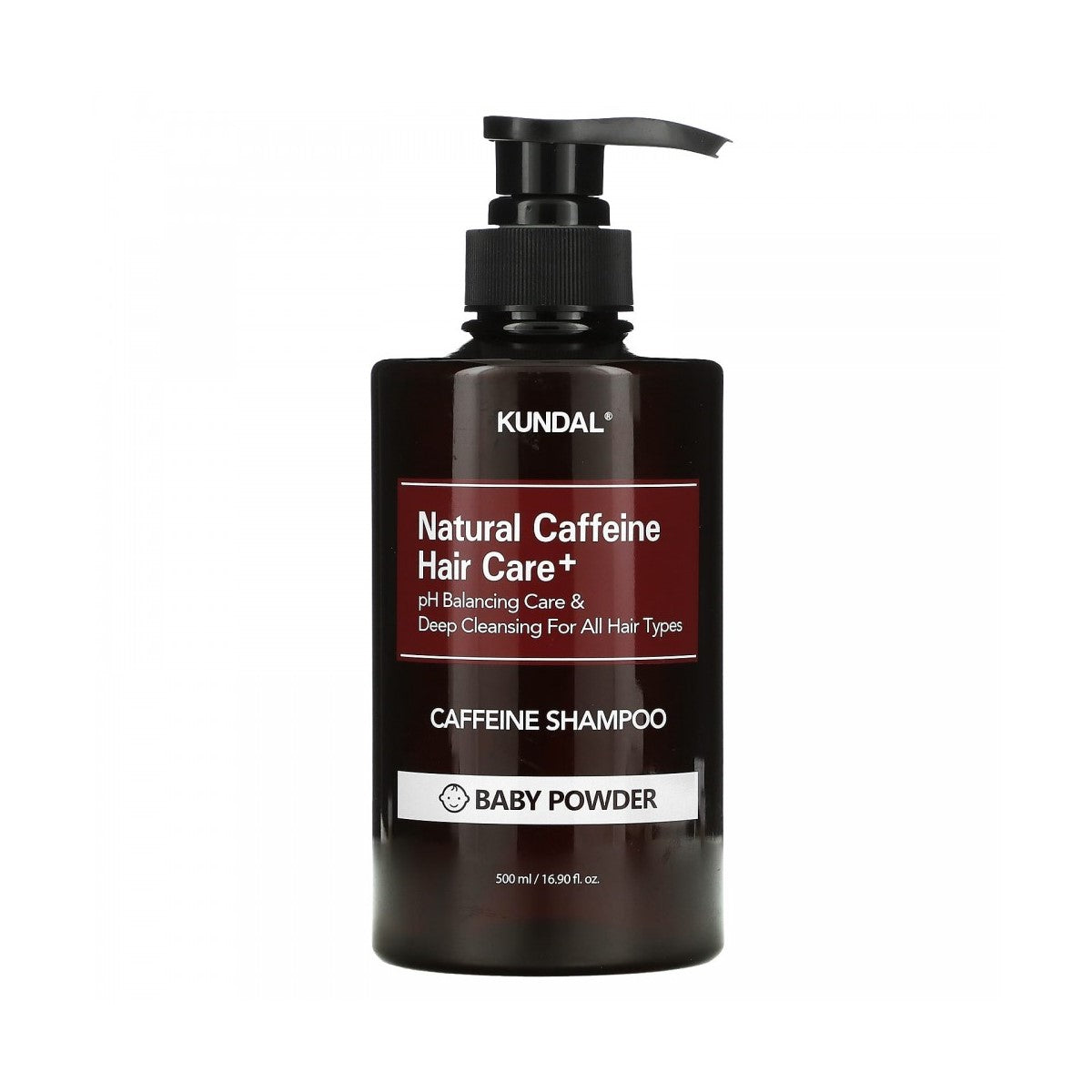 Kundal Caffeine Hair Loss Shampoo, 500ml - Baby Powder (Exp 06/27)