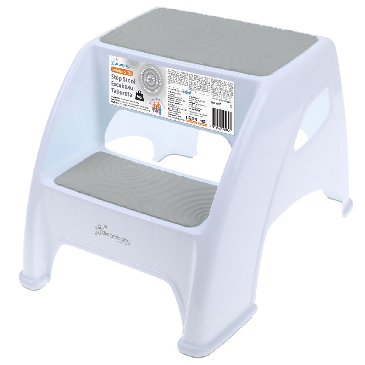 Dreambaby Toddler & Me™ 2 Step Stool - Grey