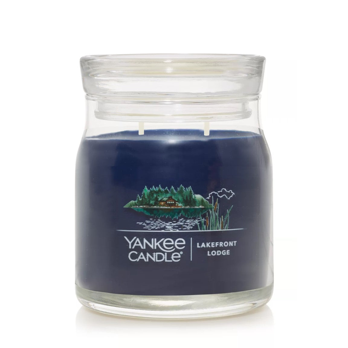 Yankee Candle Signature Medium Jar Candle, 2-wicks (13oz) - Lakefront Lodge