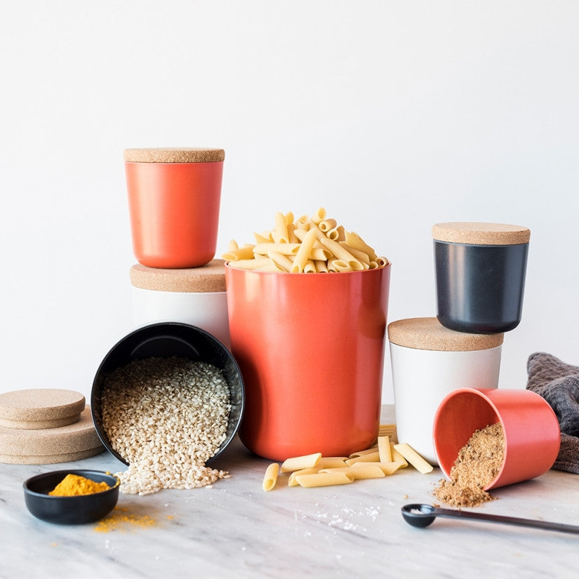 Ekobo Claro Bamboo Large Storage Canister Set (3 x 16 oz) - Sunset
