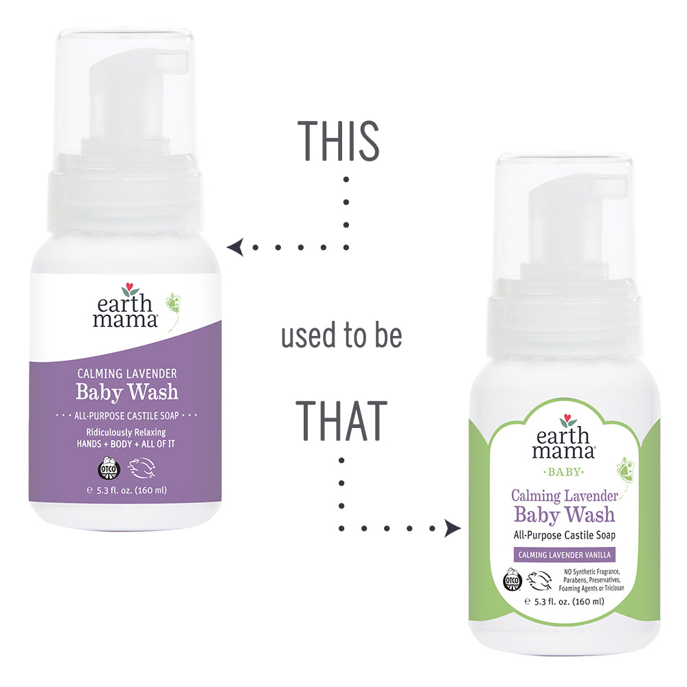 Earth Mama Baby Calming Lavender Castile Baby Wash, 1L (exp 01/28)