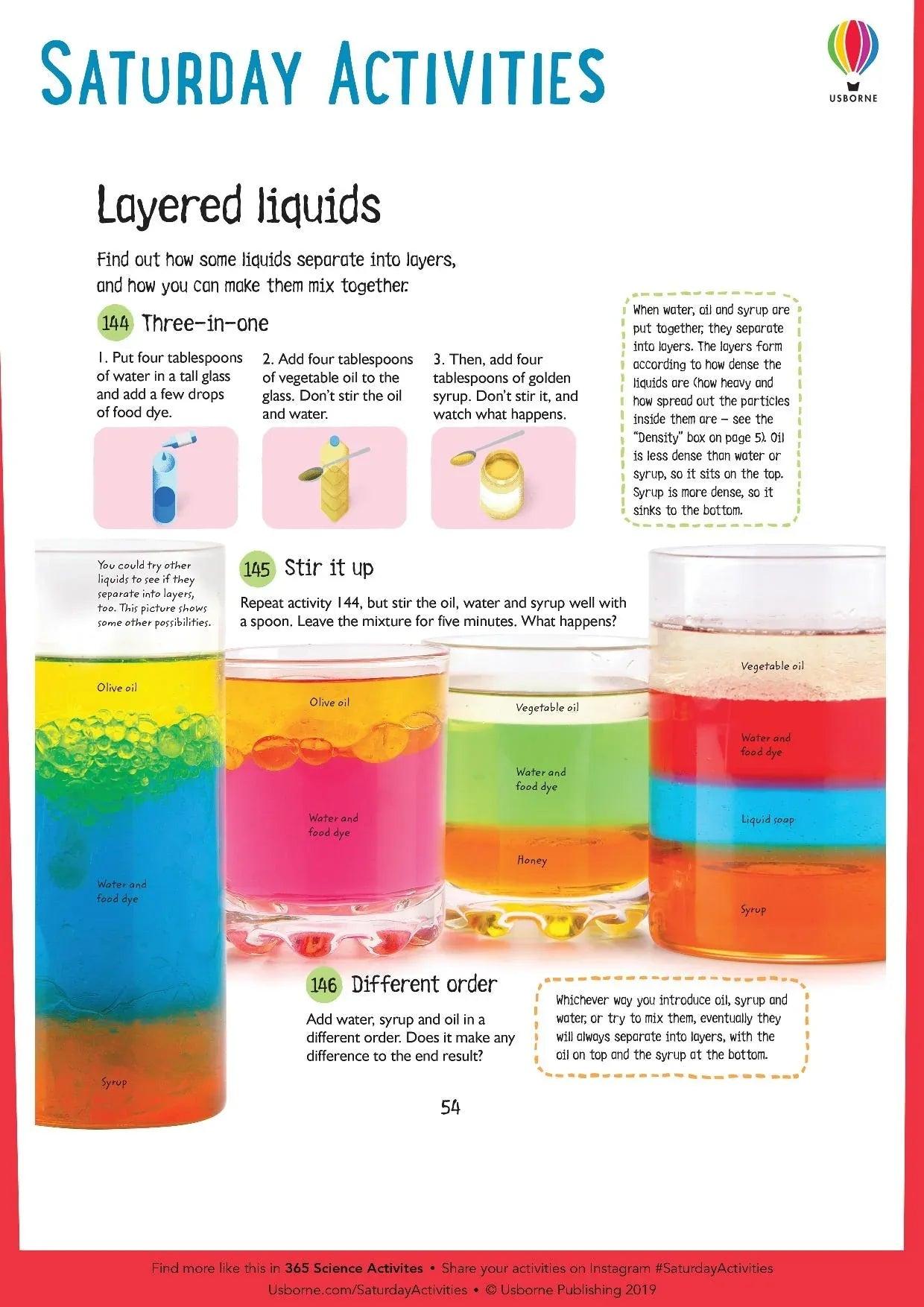 Usborne 365 Science Activities Book | Pupsik Singapore
