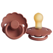FRIGG Daisy Latex Baby Pacifiers, 1pk –  Baked Clay (2 Sizes)