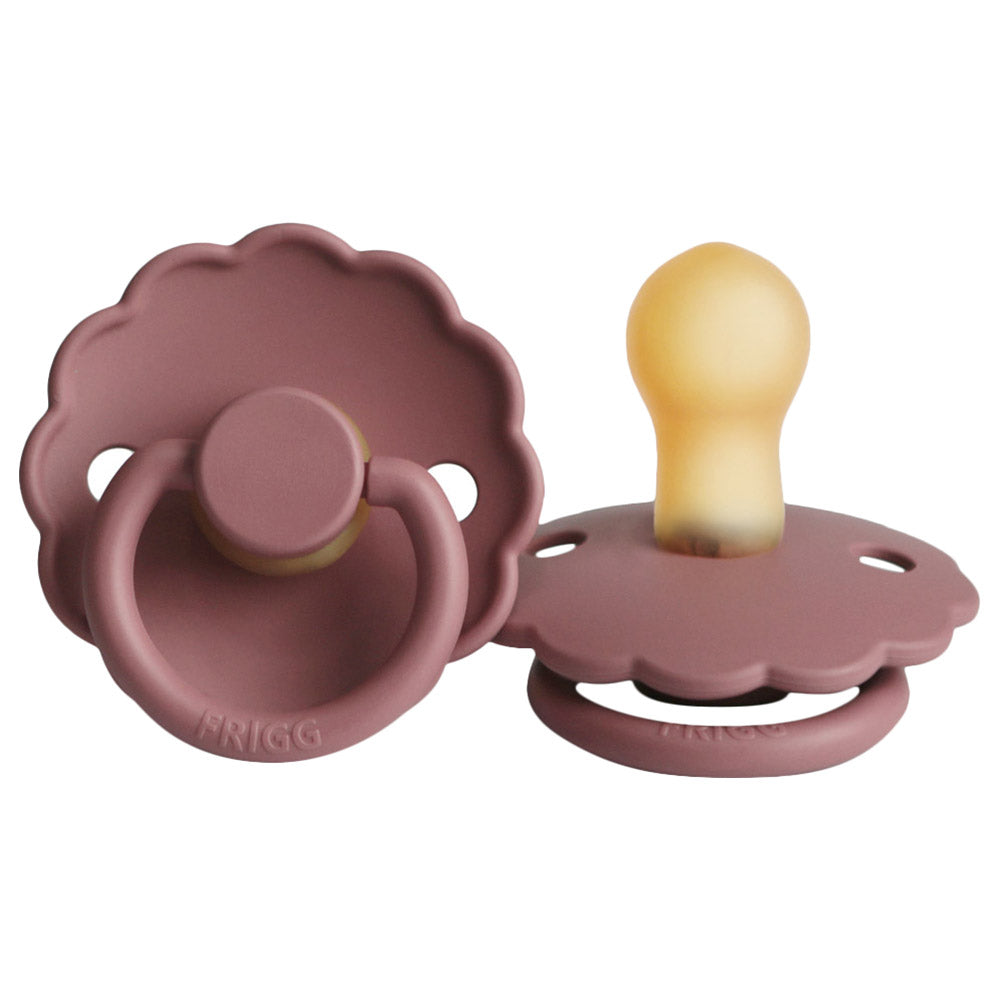 FRIGG Daisy Latex Baby Pacifiers, 1pk – Woodchuck (2 Sizes)