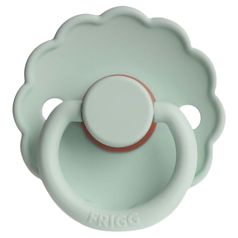 FRIGG Daisy Latex Baby Pacifiers, 1pk – Sea Foam (2 Sizes)