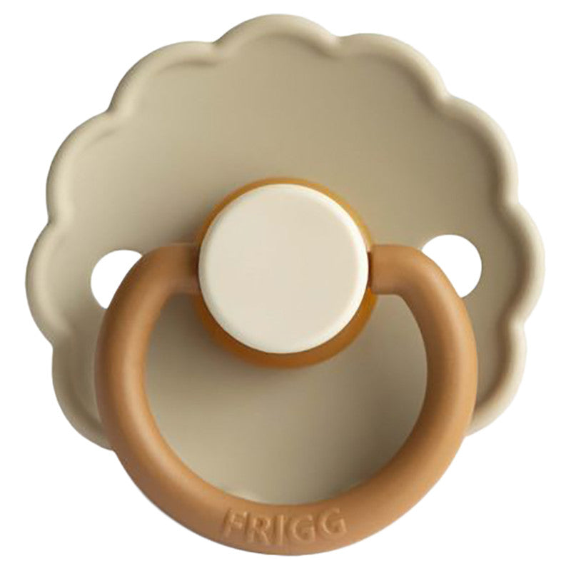 FRIGG Daisy Latex Baby Pacifiers, 1pk – Desert (2 Sizes)