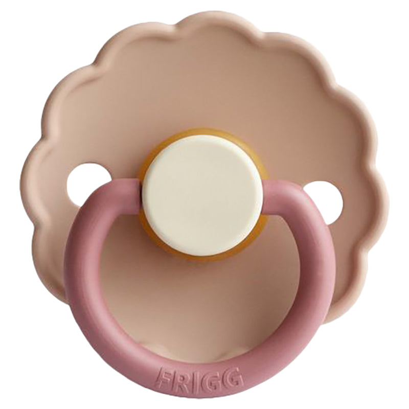 FRIGG Daisy Latex Baby Pacifiers, 1pk – Peony (2 Sizes)