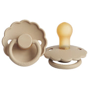 FRIGG Daisy Latex Baby Pacifiers, 1pk – Croissant (2 Sizes)
