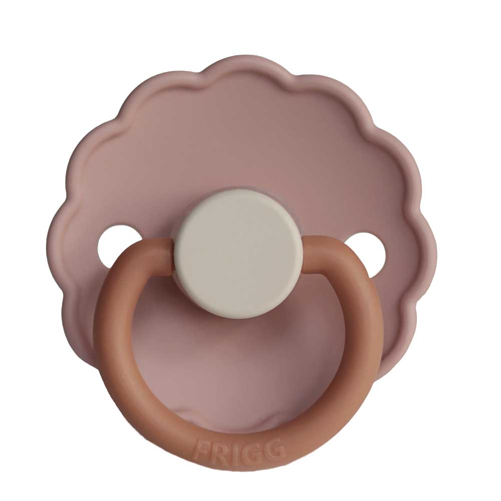 FRIGG Daisy Latex Baby Pacifiers, 1pk – Biscuit (2 Sizes)