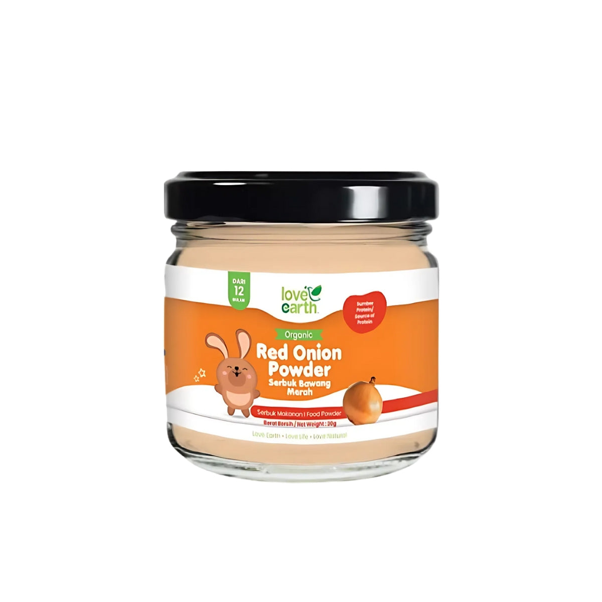 Love Earth Organic Red Onion Powder, 30g (Exp 12/26)
