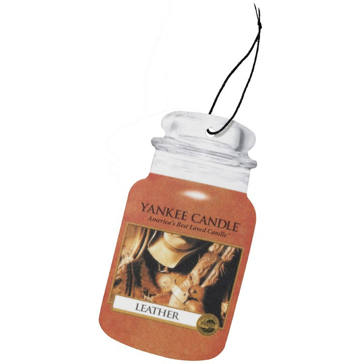 Yankee Candle Hanging Paper Car Jar (1pk) - Leather