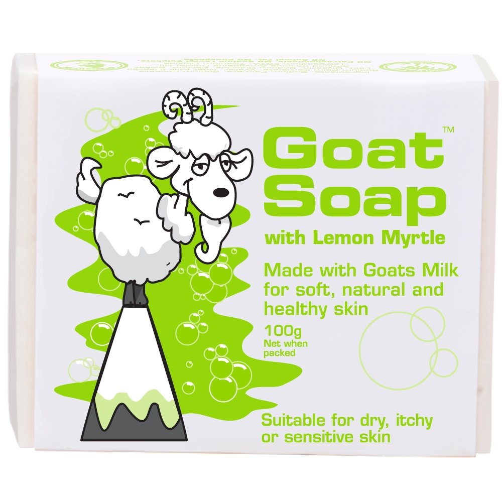 Goat is GOAT Goat Milk Soap with Lemon Myrtle, 100g