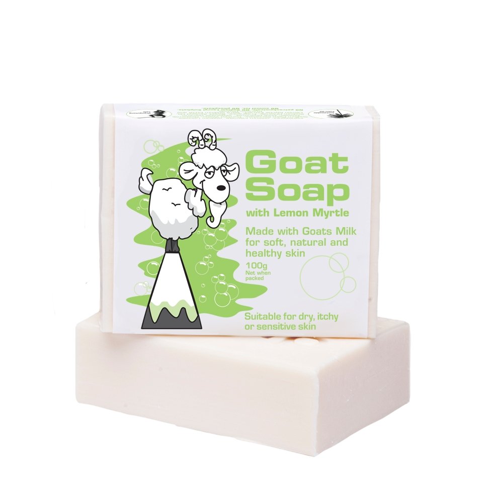 Goat is GOAT Goat Milk Soap with Lemon Myrtle, 100g
