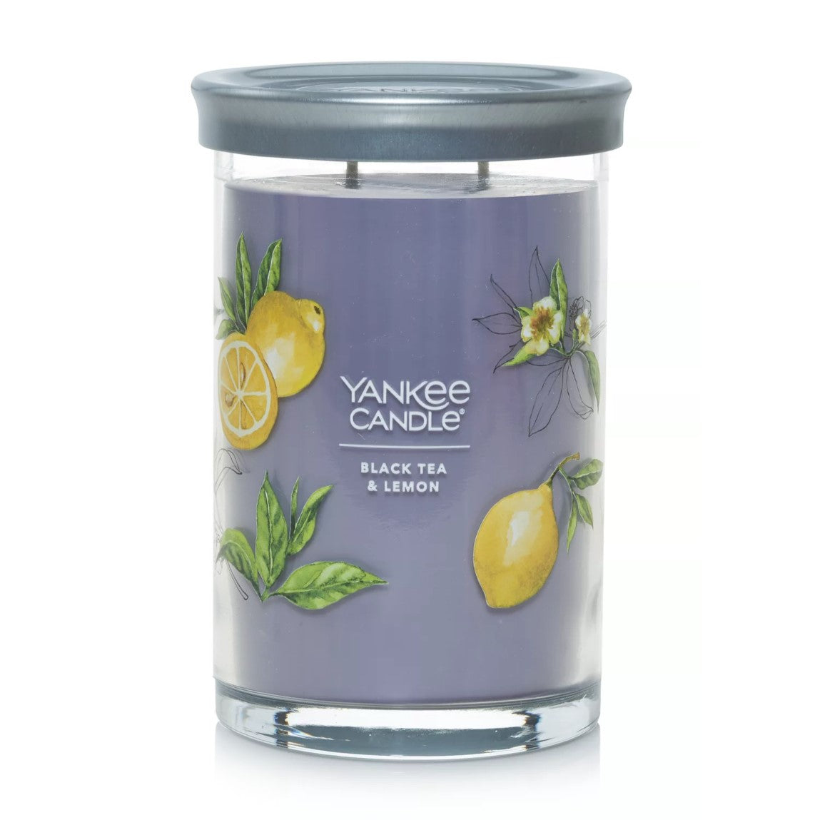 Yankee Candle Signature Large Tumbler Candle, 2-wicks (20oz) - Black Tea and Lemon