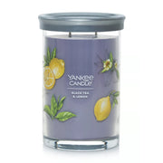 Yankee Candle Signature Large Tumbler Candle, 2-wicks (20oz) - Black Tea and Lemon