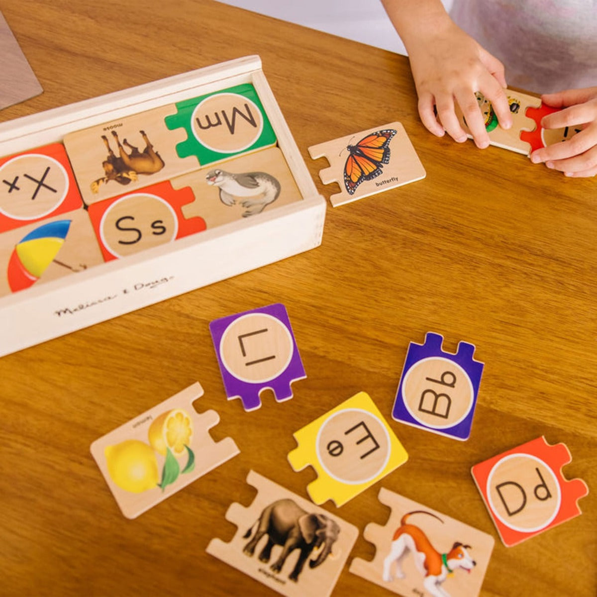 Melissa & Doug Self-Correcting A-Z Puzzles with Box, 52pcs - Pupsik Singapore