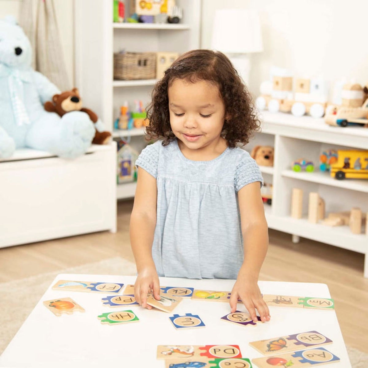 Melissa & Doug Self-Correcting A-Z Puzzles with Box, 52pcs - Pupsik Singapore