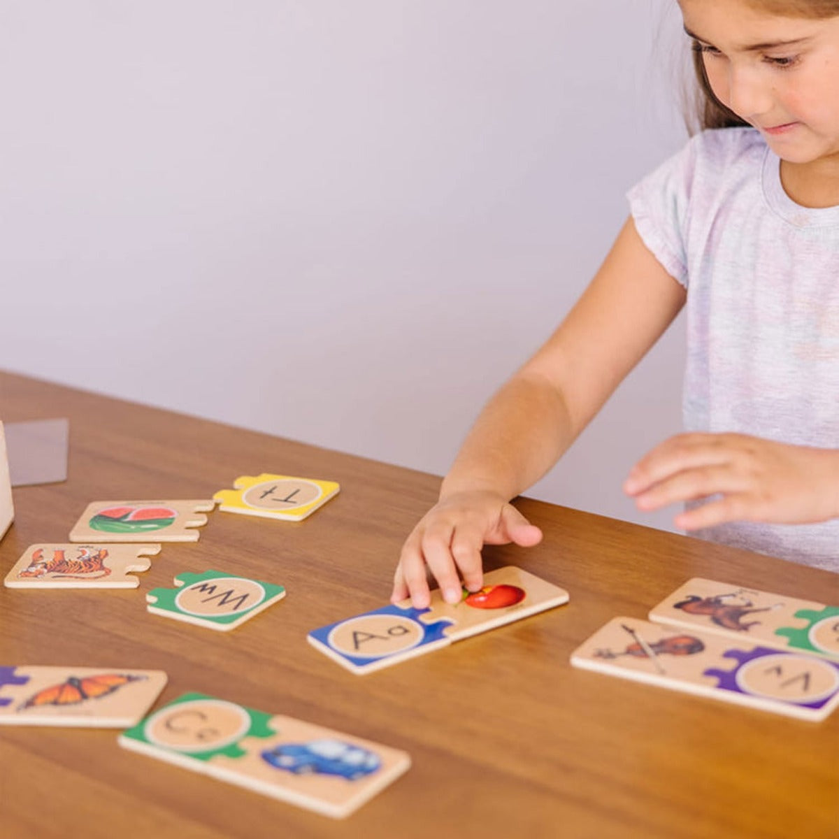 Melissa & Doug Self-Correcting A-Z Puzzles with Box, 52pcs - Pupsik Singapore