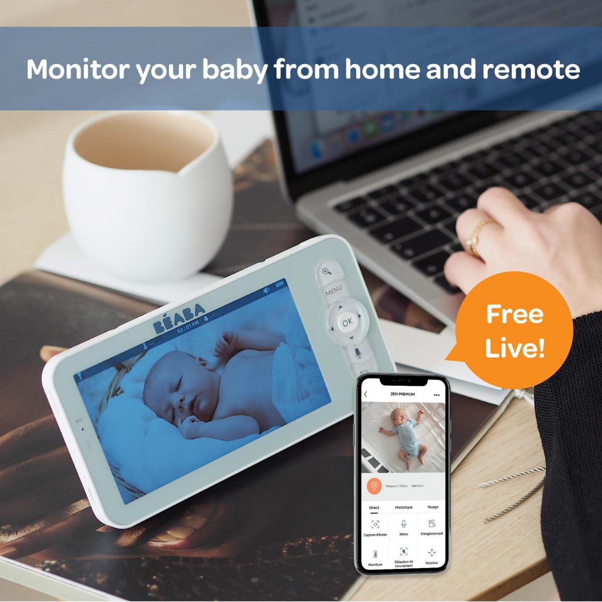 Beaba Zen Premium Video Baby Monitor (2 Colors)