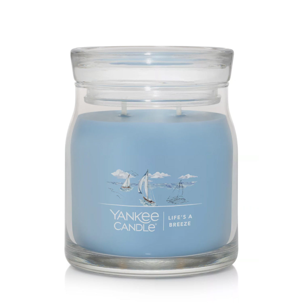 Yankee Candle Signature Medium Jar Candle, 2-wicks (13oz) - Life's A Breeze