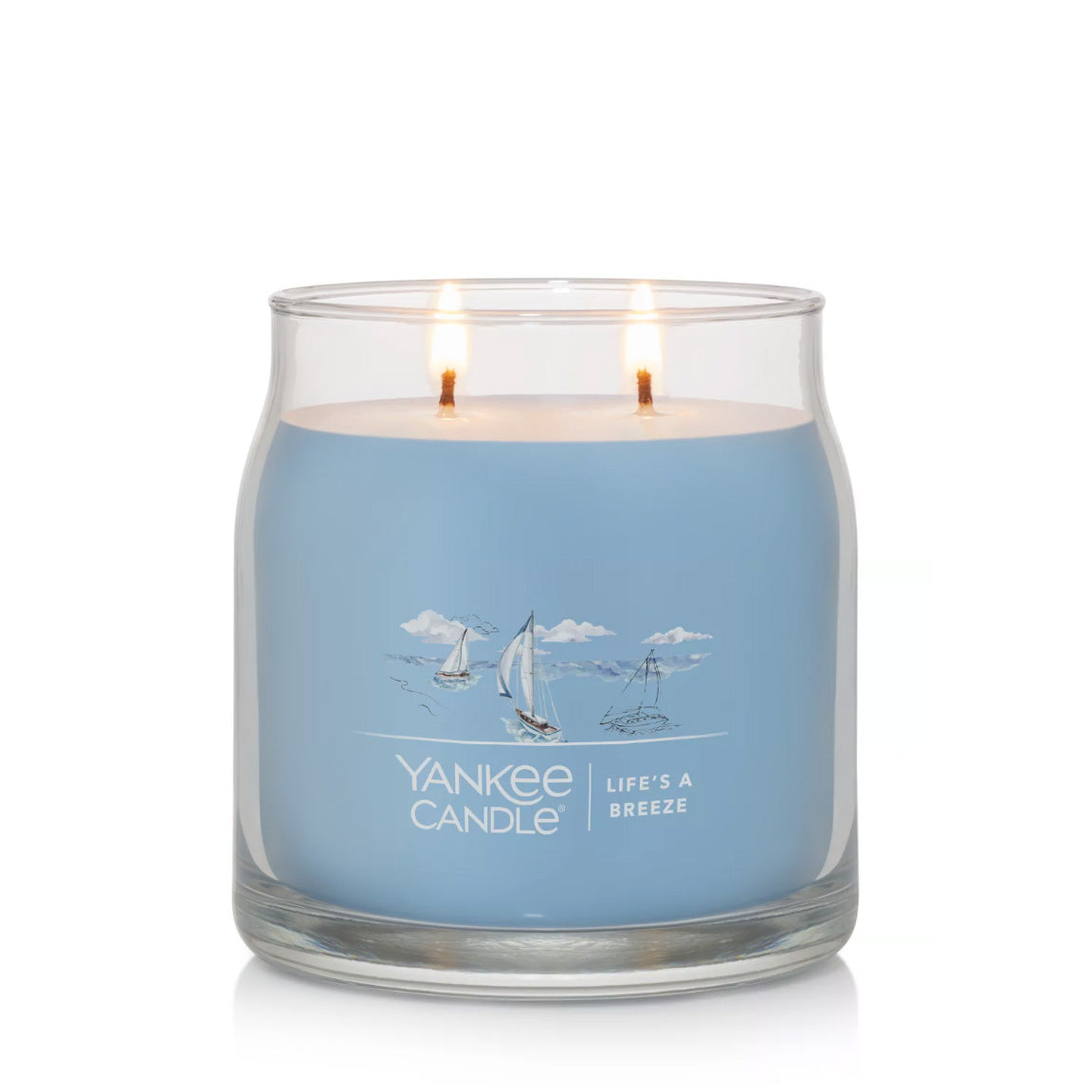 Yankee Candle Signature Medium Jar Candle, 2-wicks (13oz) - Life's A Breeze