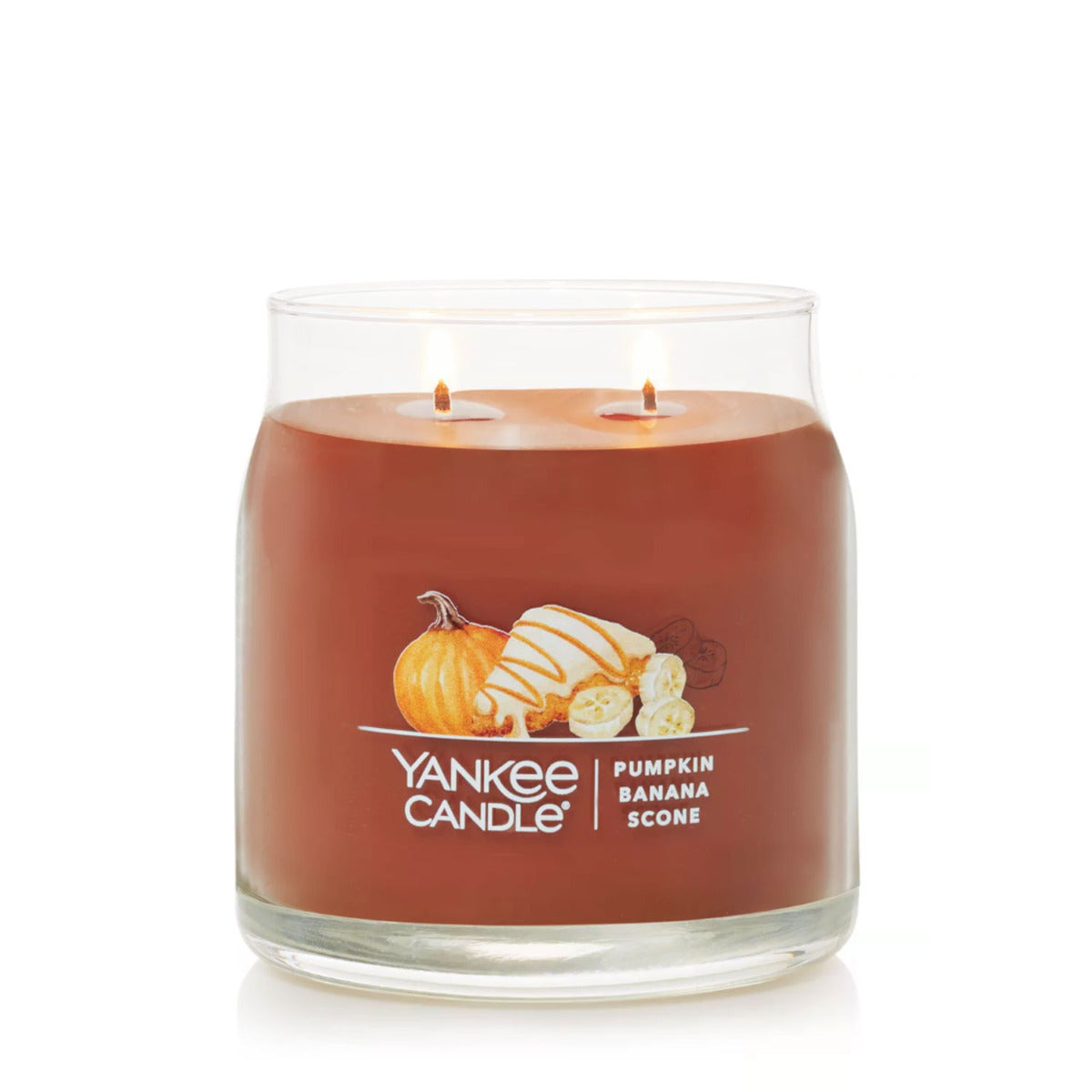 Yankee Candle Signature Medium Jar Candle, 2-wicks (13oz) - Pumpkin Banana Scone