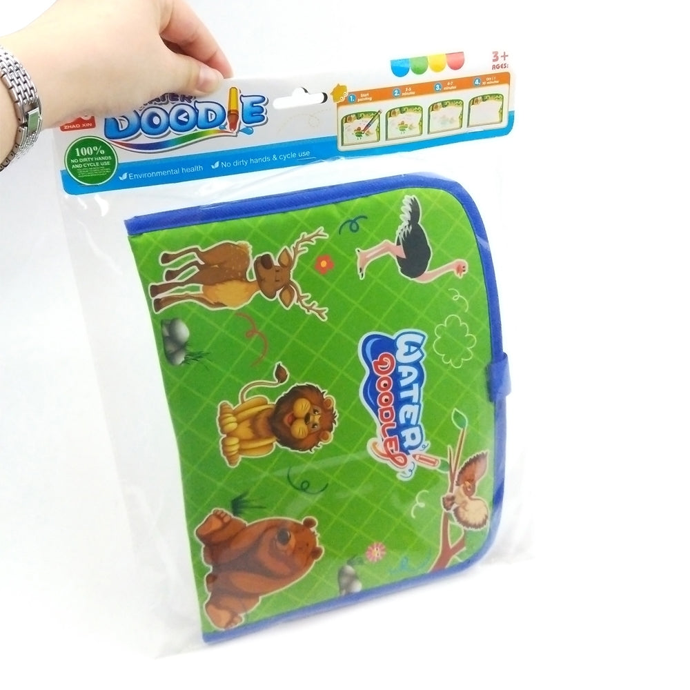 Water Doodler Wet Brush Drawing Travel Mat - Jungle