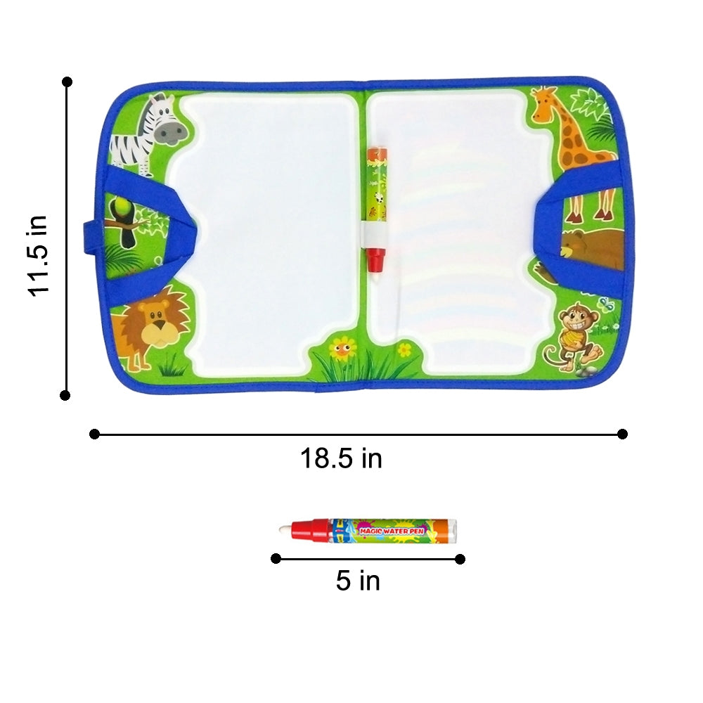 Water Doodler Wet Brush Drawing Travel Mat - Jungle