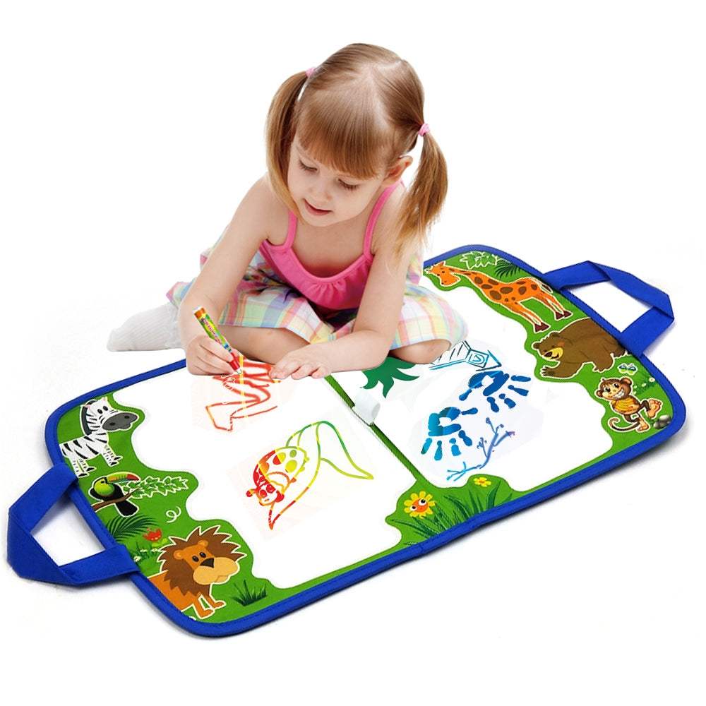Water Doodler Wet Brush Drawing Travel Mat - Jungle