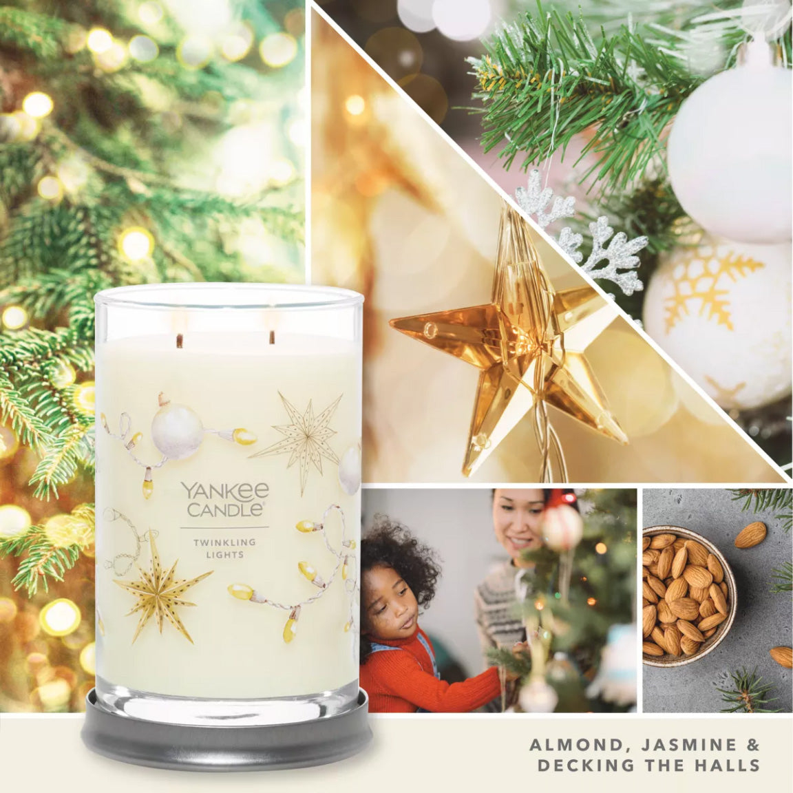 Yankee Candle Signature Large Tumbler Candle, 2-wicks (20oz) - Twinkling Lights