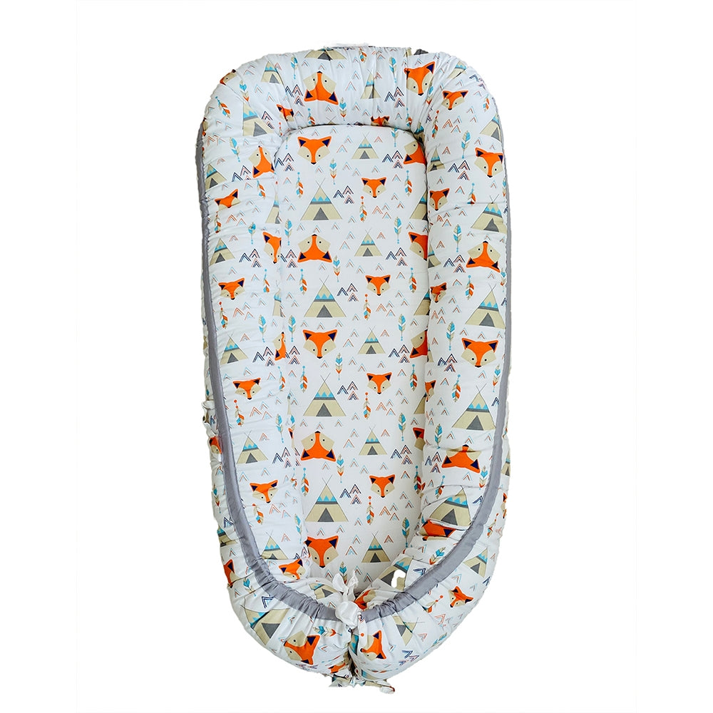 MPJ Organic Cotton Baby Nest Lounger (removable cover) (3 Designs)