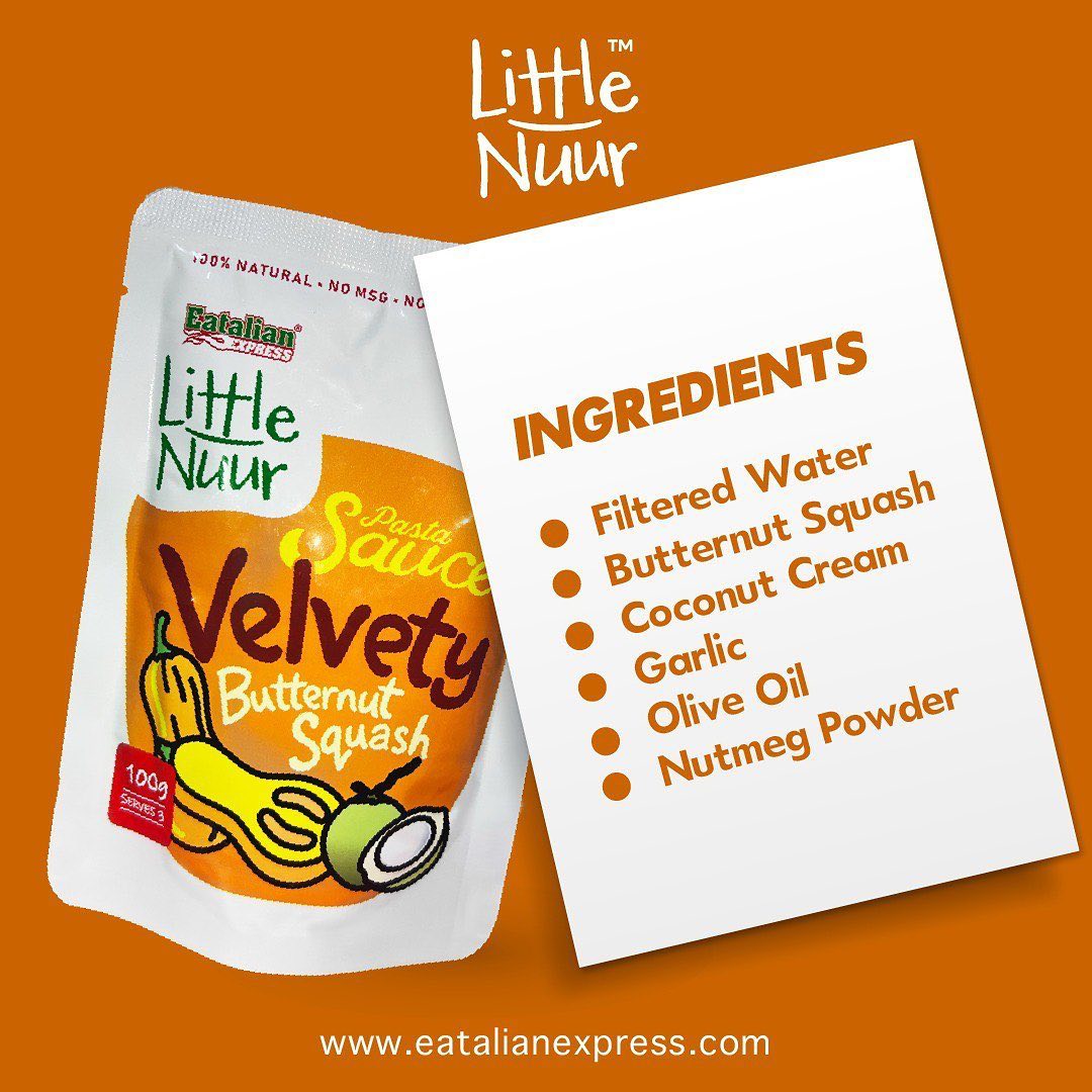 Eatalian Express Little Nuur Baby Pasta Sauce, 100g - Butternut Squash (Exp 01/27)