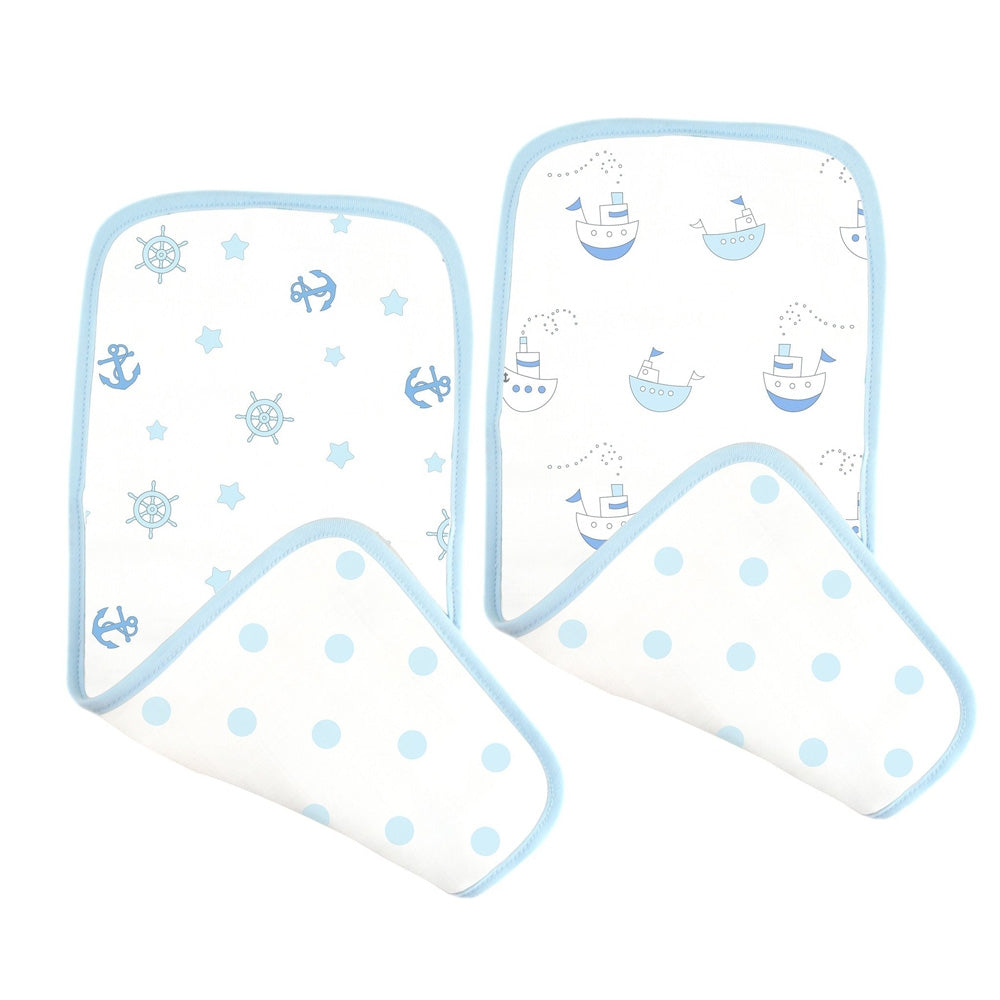 SwaddleDesigns Muslin Baby Burpies, 2pk (5 Designs)