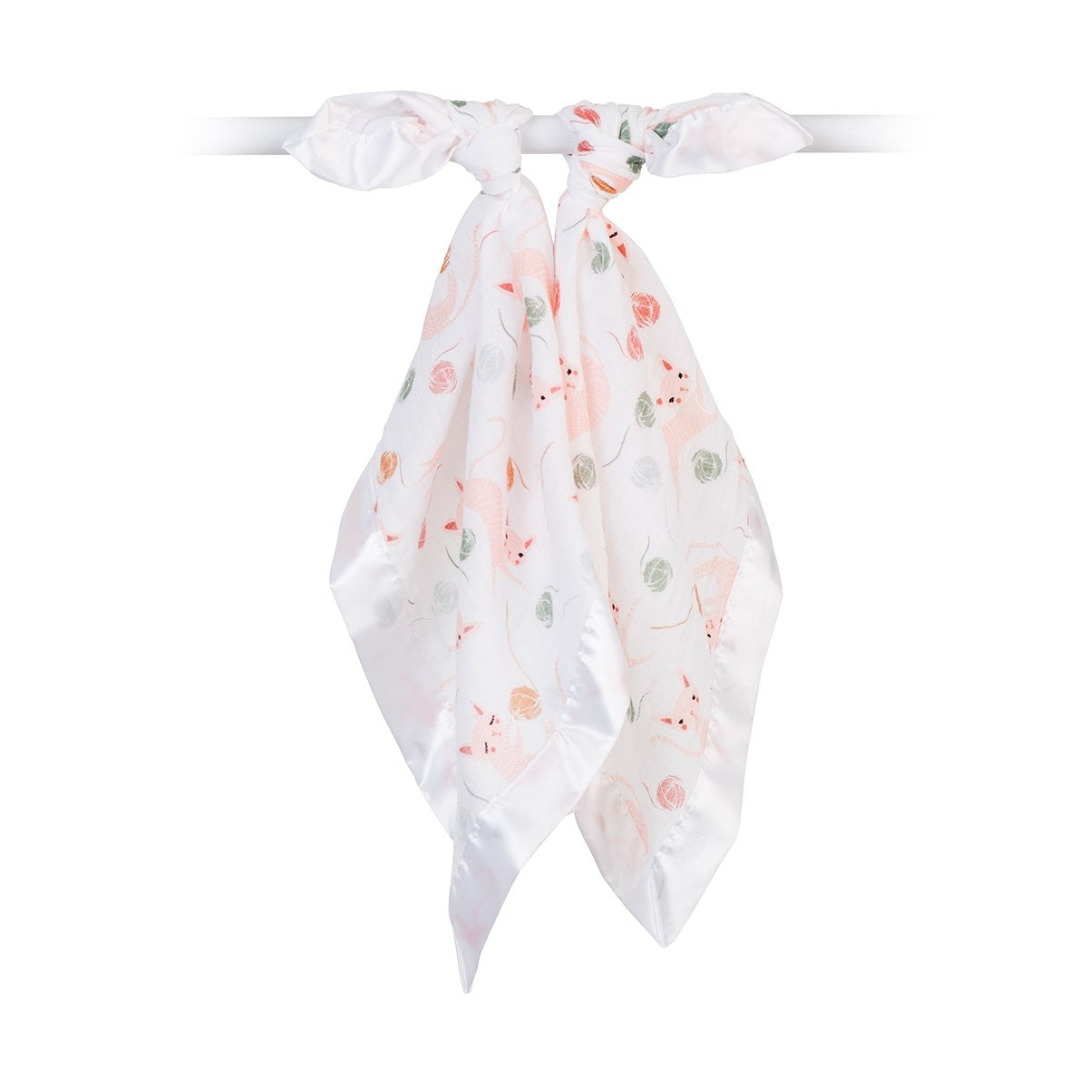 Lulujo Baby Muslin Security Blankets, 2pk (4 Designs)