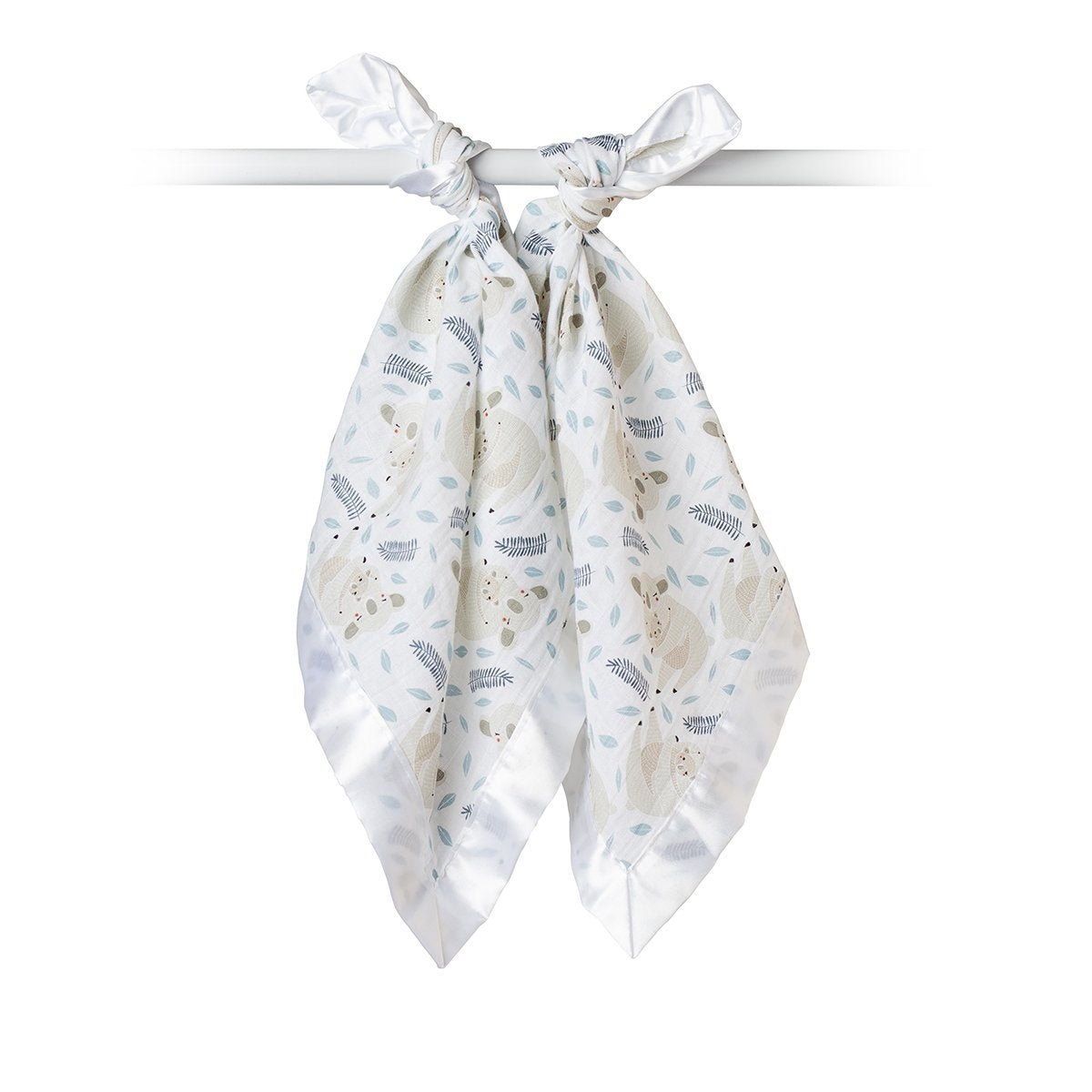 Lulujo Baby Muslin Security Blankets, 2pk (4 Designs) - Pupsik Singapore