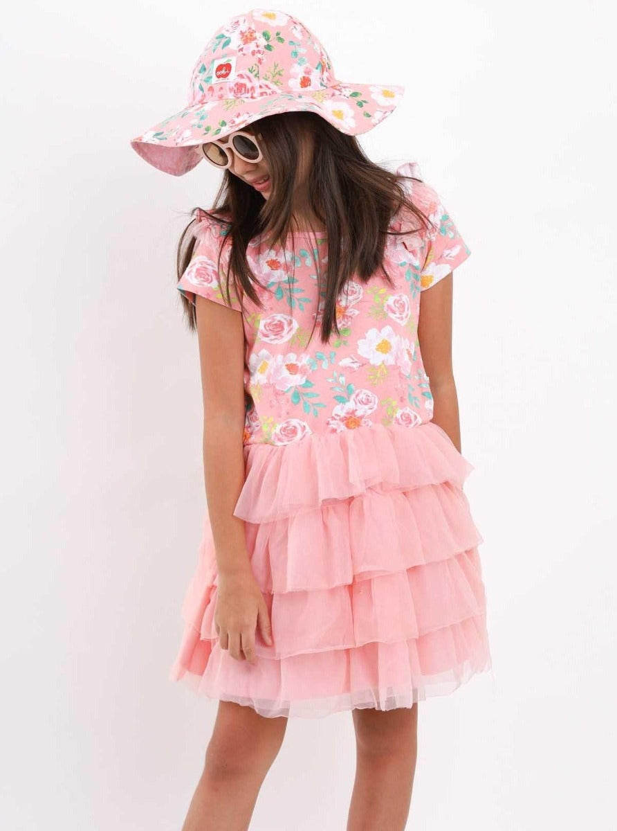 Oobi Lola Pink Watercolor Dress (3 Sizes)
