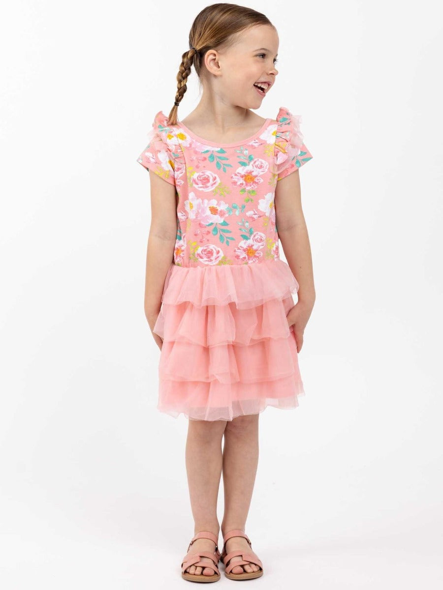 Oobi Lola Pink Watercolor Dress (3 Sizes)
