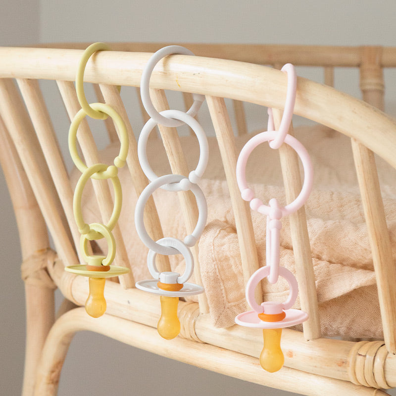 Bibs Loops Linking Toy, 12pk (3 Colors) - Made in Denmark/EU