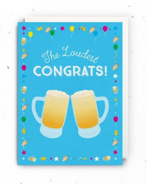 The Little Drom Store Congratulations Greeting Card (2 Designs)