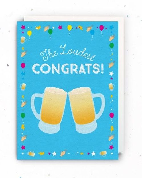 The Little Drom Store Congratulations Greeting Card (2 Designs)