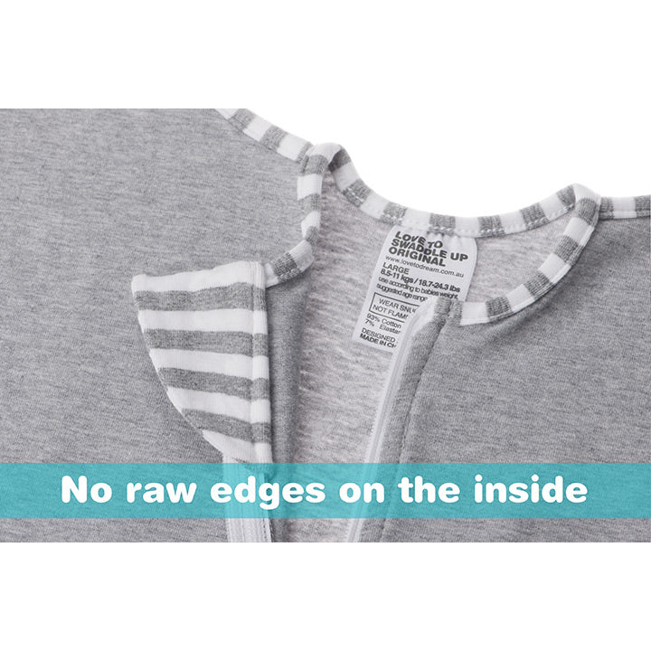 Love to Dream Swaddle UP Original 1.0 TOG - Grey (3 Sizes)
