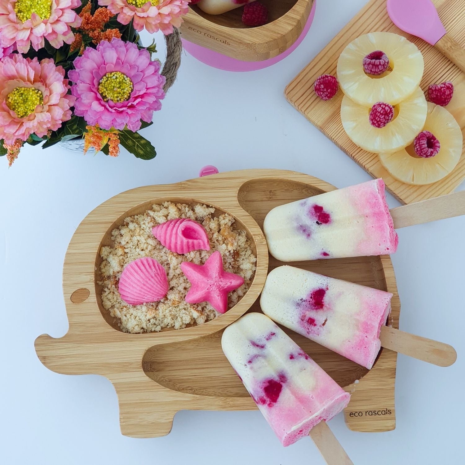 Eco Rascals Elephant Bamboo Suction Plate - Pupsik Singapore