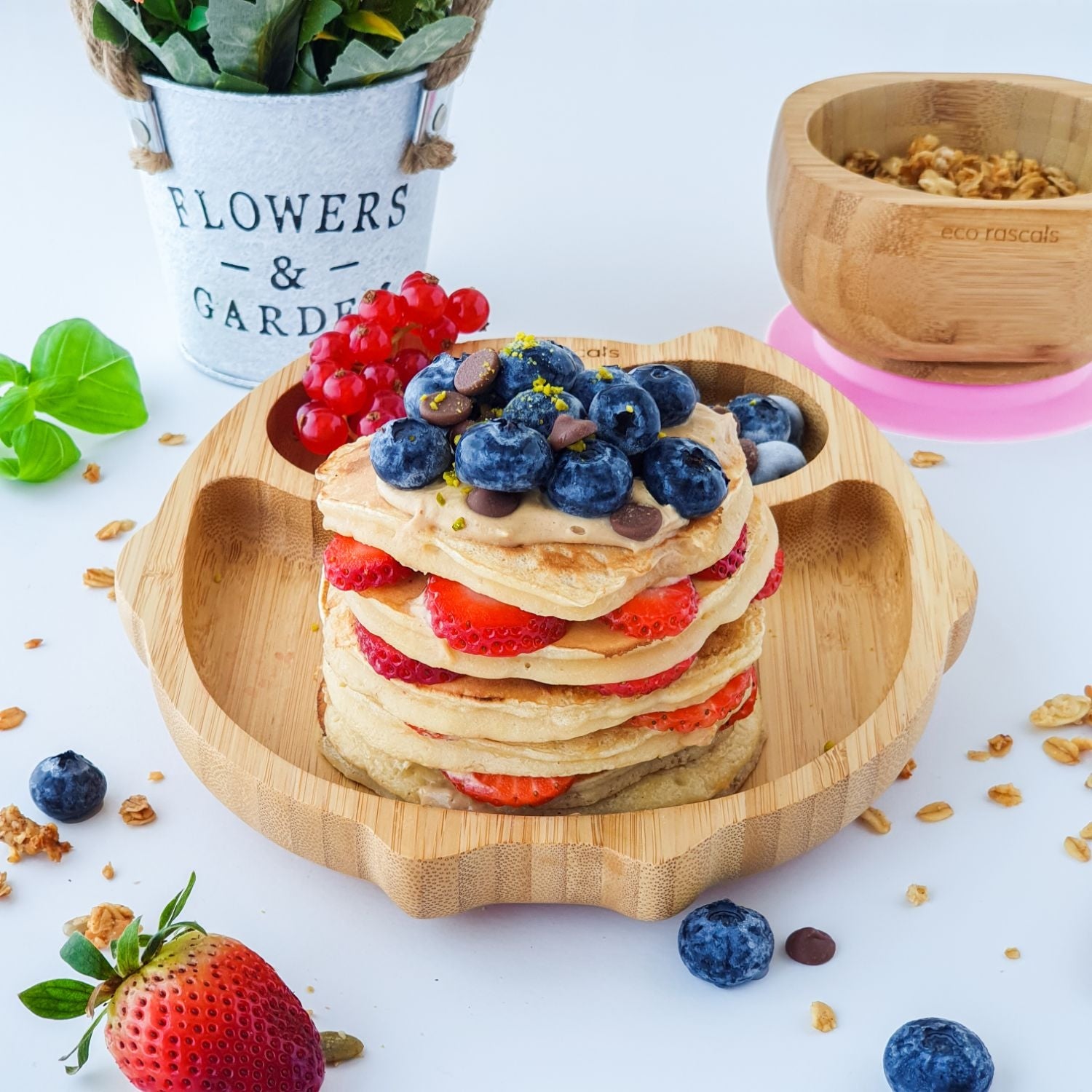 Eco Rascals Owl Bamboo Suction Plate (3 Colours) - Pupsik Singapore