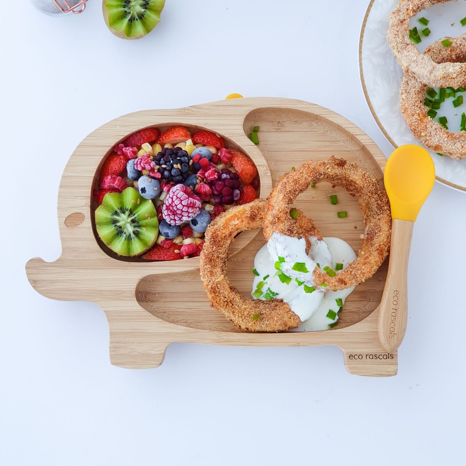 Eco Rascals Elephant Bamboo Suction Plate - Pupsik Singapore