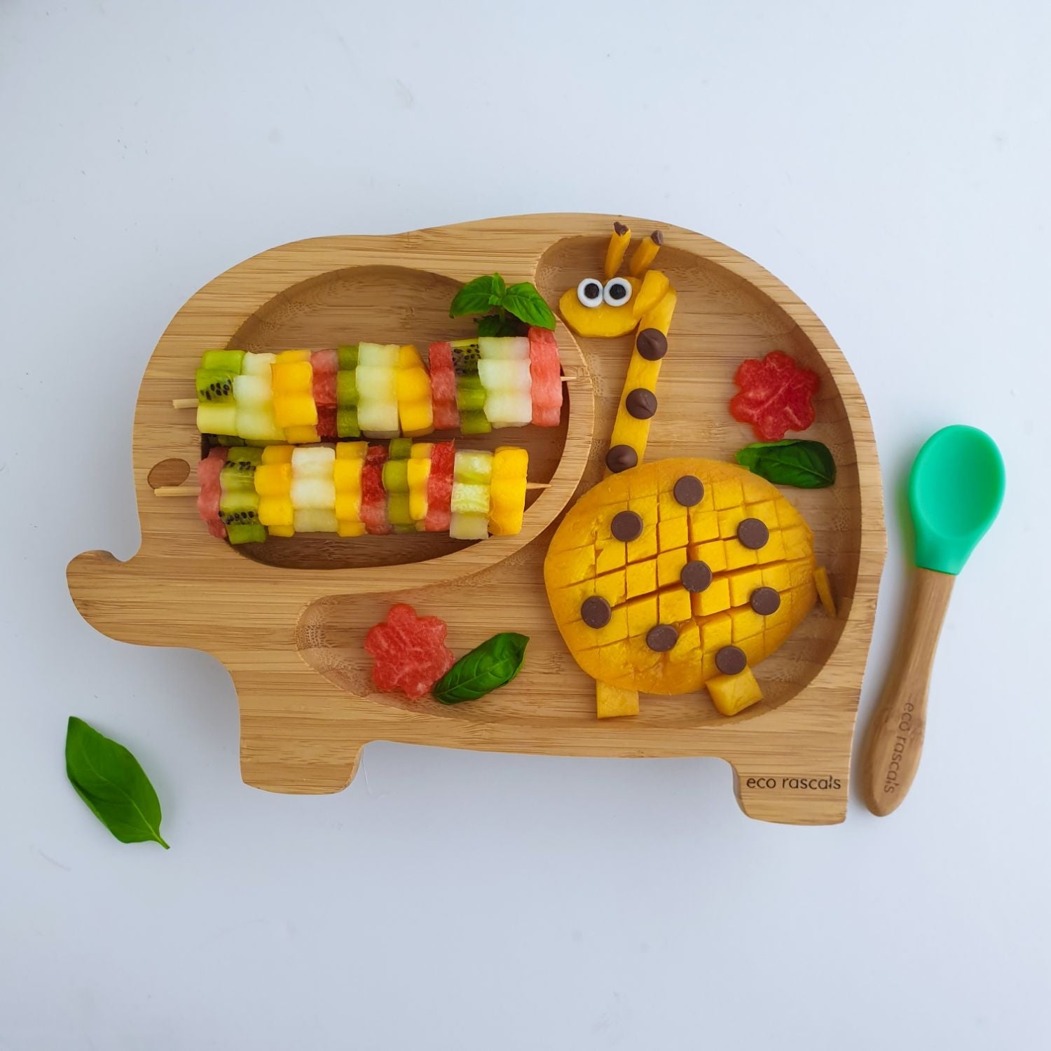 Eco Rascals Elephant Bamboo Suction Plate