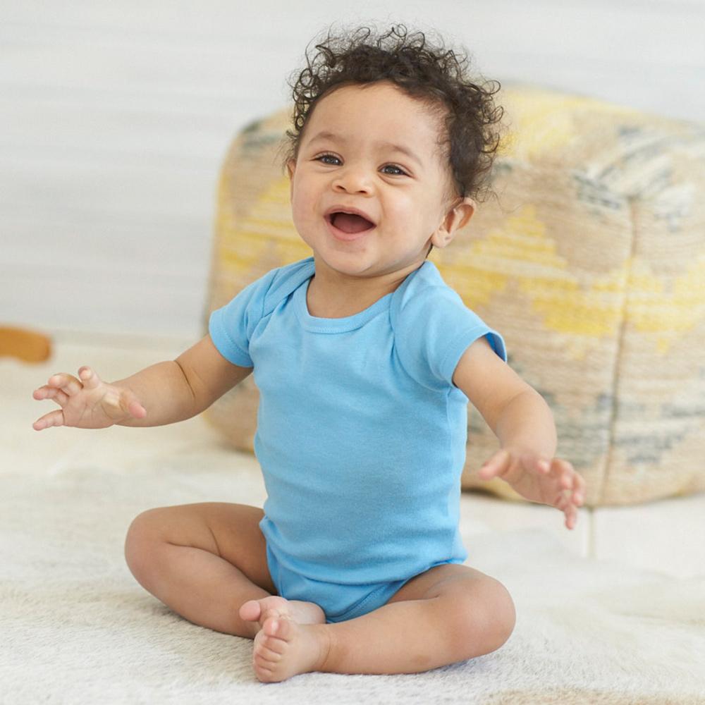 Gerber Short Sleeve Premium Onesies, 5pk - Blue (2 Sizes)